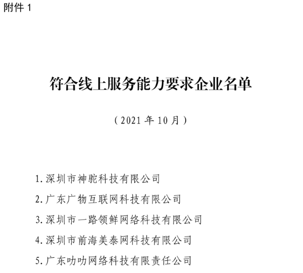 广东省交通运输厅关于2021年第一批网络平台道路货物运输经营线上服务能力审核情况的通知